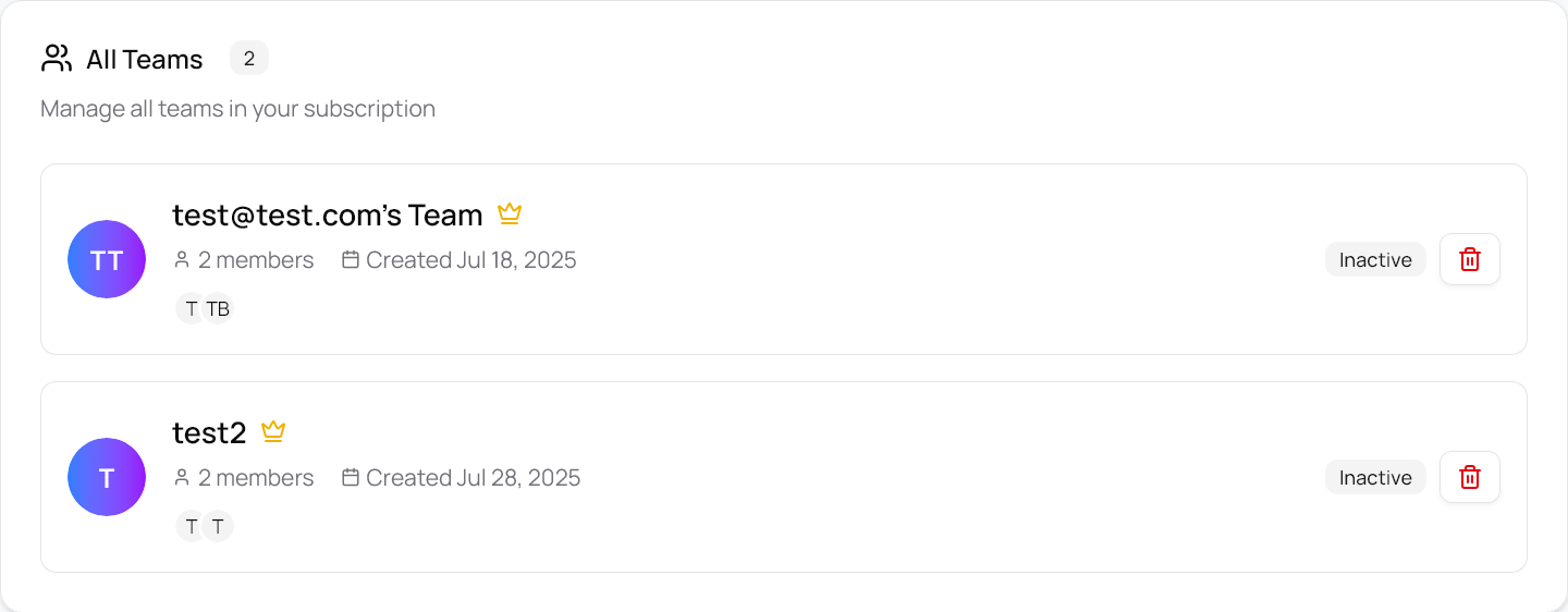 Step 4: Manage Team Settings