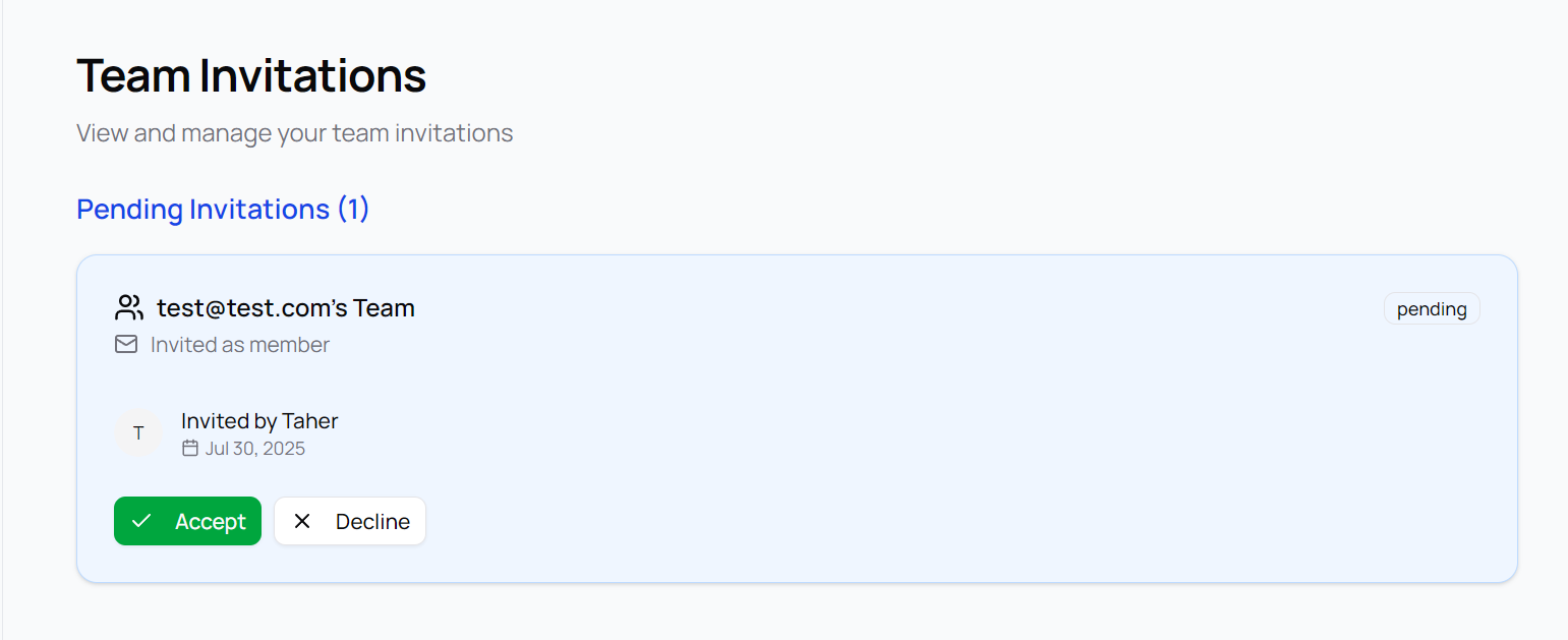 Step 4: Member Accepts